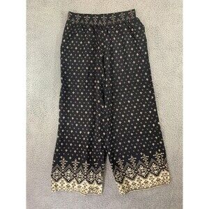 Women's Hollister Boho Bohemian Wide Flare CottageCore Leggings Pants Size Large